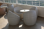 Качествени ратанови мебели за лоби бар на хотел за хижа